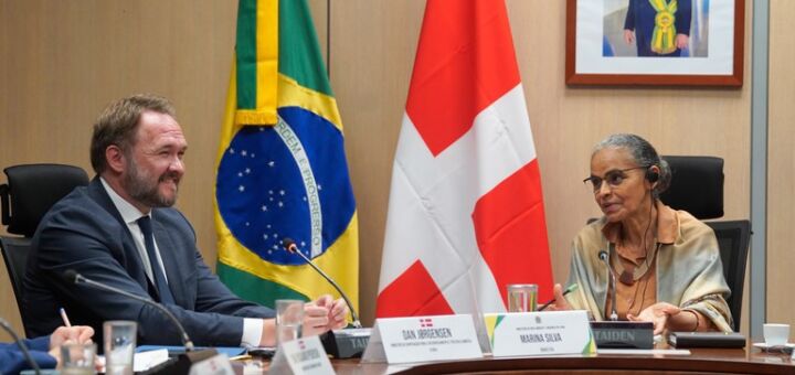 Marina Silva e Dan Jørgensen discutem o Fundo Amazônia