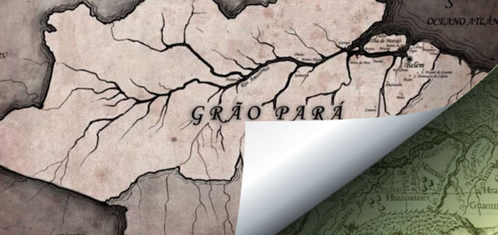 Mapa antigo da Amazônia