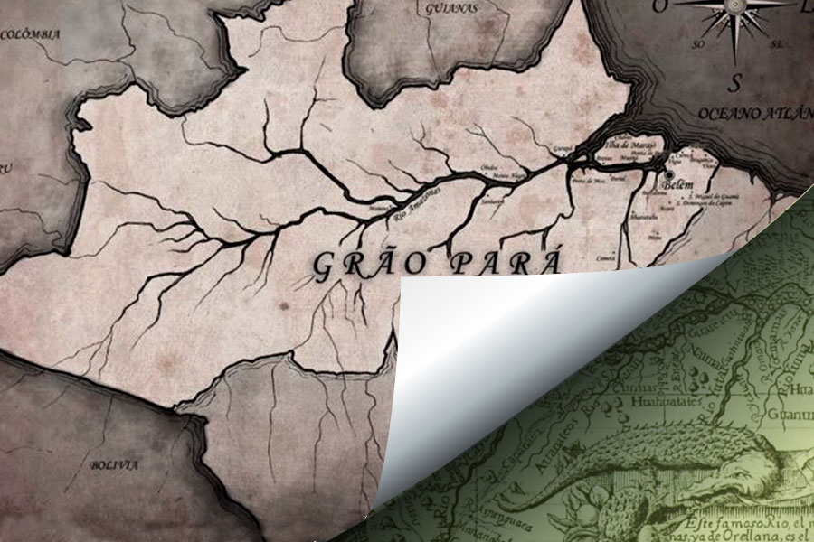 Mapa antigo da Amazônia