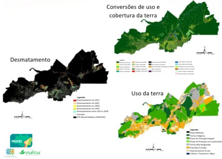Mapa do novo arco do desmatamento em polo agrícola