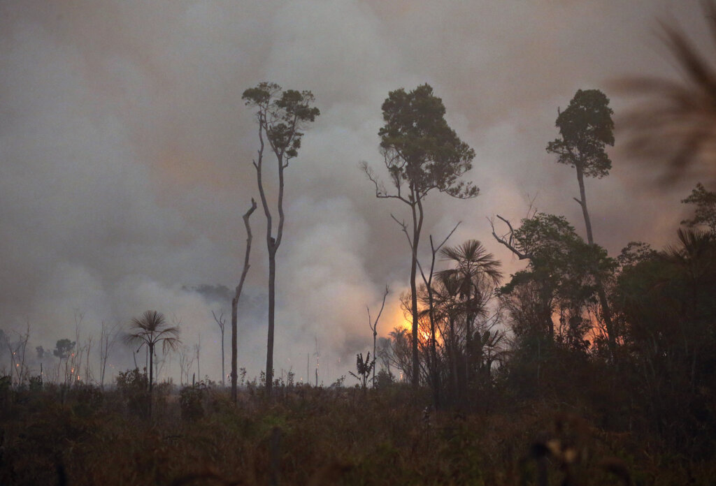 Queimada atinge área da floresta Amazônica, na margem da BR-230 (Transamazônica), em Lábrea (AM), quarta-feira, 04 de setembro de 2024. Dados do INPE indicam que nesses quatro dias de setembro, já foram registrados 10.032 focos de queimadas no bioma Amazônico.
