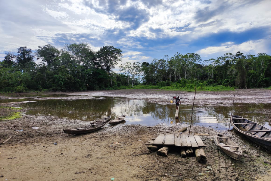 A areia e a lama tomam conta da paisagem. Foto: Antônio Caldas / Amazônia Latitude