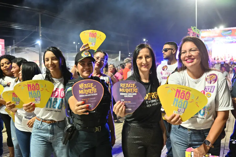 Campanha Não é Não no Carnaval. Fonte: Jader Souza/AL Roraima.