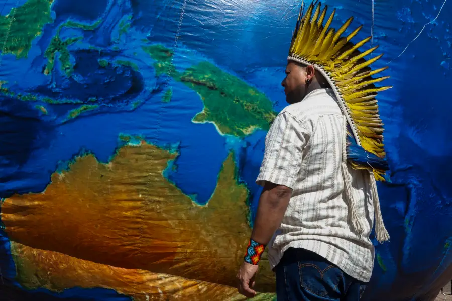Atores não estatais querem ter seu lugar de fala e de decisão no palco da COP30. Foto: Oswaldo Forte/Amazônia Latitude.