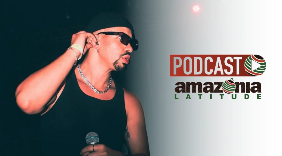 Victor Xamã, rapper e beatmaker manauara. Foto: Reprodução do Instagram/@victorxama/@dighett0.
