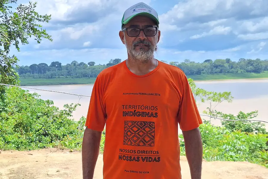 O diretor do Instituto Madeira Vivo (IMV), Iremar Antônio Ferreira, critica a inclusão da hidrovia no PND "por cima do processo de diálogo" com as comunidades. Foto: Acervo pessoal de Iremar Antônio Ferreira.