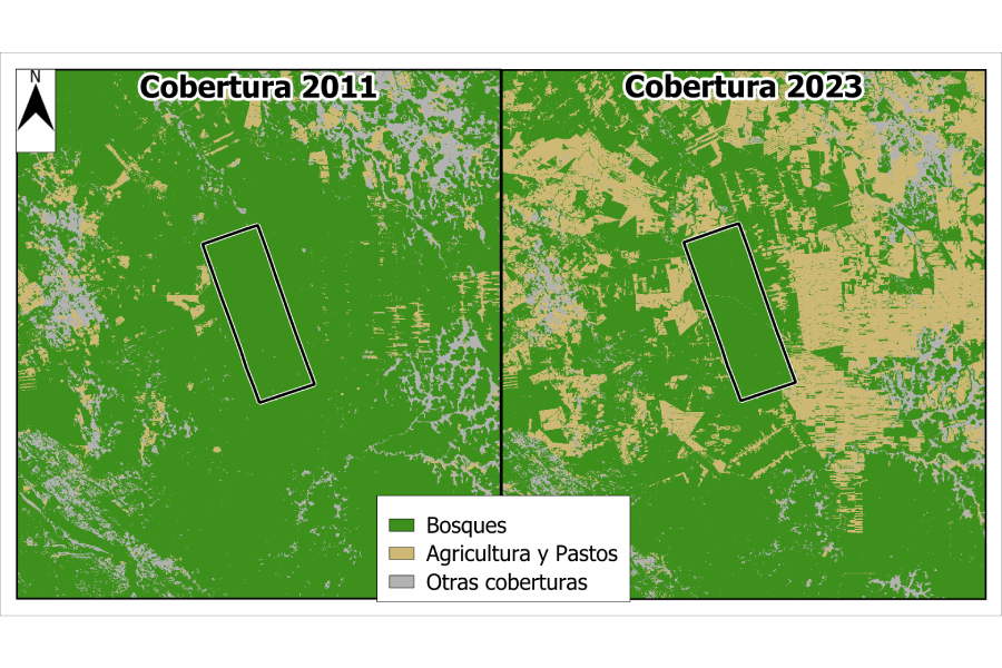 O avanço do agronegócio nos arredores do INPA não dá trégua. Fonte: Revista Nómadas.