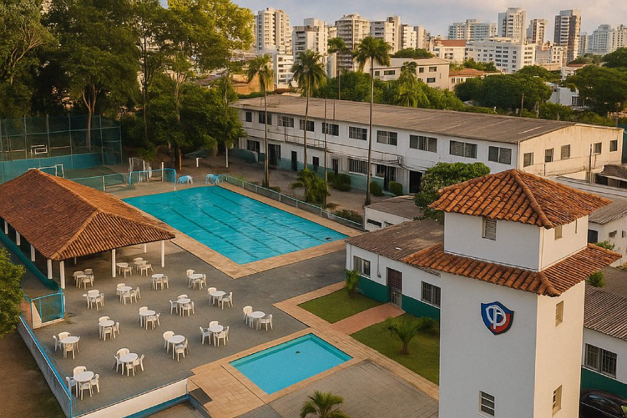 Pará Clube, um dos clubes que será transformado em alojamento para a COP30. Foto: Divulgação.
