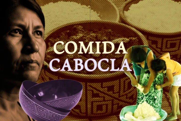 Comida Cabocla é a nova coluna da Revista Amazônia Latitude, assinada por Miguel Picanço. Arte: Fabrício Vinhas.