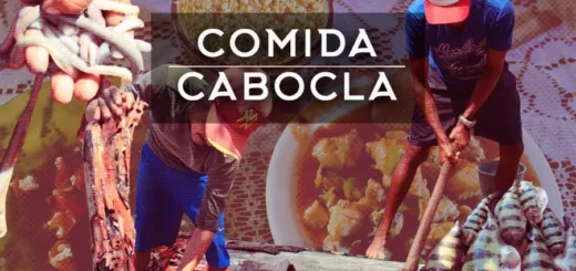 Um mosaico de saberes, riscos e curas que emergem das águas salobras e dos manguezais da Amazônia Atlântica. O alimento é a linguagem que narra a íntima relação entre humanos e não humanos. Arte: Fabrício Vinhas/Amazônia Latitude.