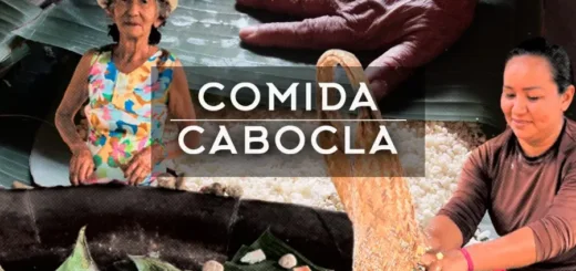 A feitura do beiju em Araí mobiliza a comunidade em um ritual que culmina na partilha da Sexta-feira Santa, onde o alimento se torna o elo de união entre famílias e vizinhos. Arte: Fabrício Vinhas/Amazônia Latitude.