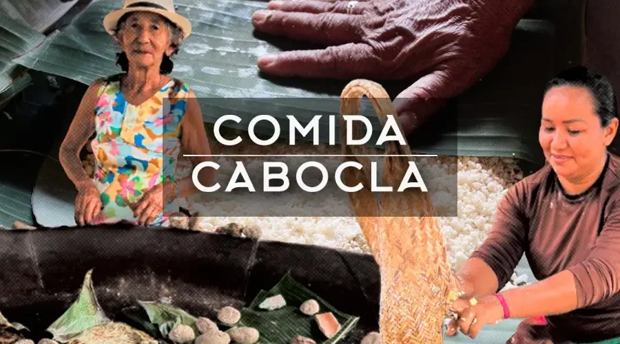 A feitura do beiju em Araí mobiliza a comunidade em um ritual que culmina na partilha da Sexta-feira Santa, onde o alimento se torna o elo de união entre famílias e vizinhos. Arte: Fabrício Vinhas/Amazônia Latitude.