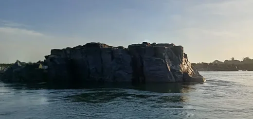 Onde o rio respira: o Pedral do Lourenção, no Rio Tocantins, resiste como um parente antigo que guarda a memória das águas. O que a logística chama de entrave, a vida reconhece como sustento. Foto: Eva Moraes/Amazônia Latitude.