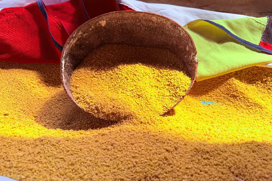 Patrimônio material: a farinha d'água como eixo central da segurança alimentar e signo de resistência amazônida. Foto: Miguel Picanço/Amazônia Latitude.