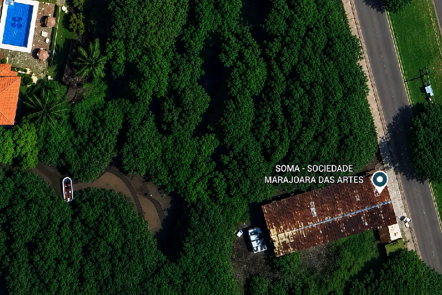 Localização aproximada da área associada à narrativa tradicional. Imagem: Reprodução/Google Maps com adaptações.
