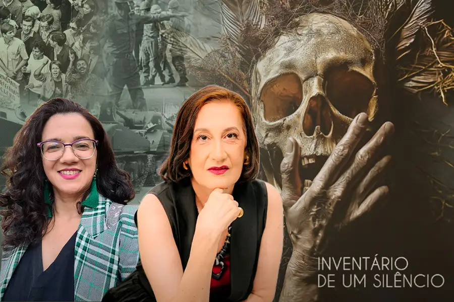 Inventário de um silêncio, uma obra necessária sobre as marcas profundas da repressão e a resistência através da literatura na Amazônia contemporânea. Arte: Loan Bastos/Amazônia Latitude.