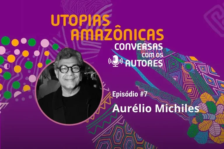No sétimo episódio do LatitudeCast, o cineasta e documentarista Aurélio Michiles discute a urgência do cinema decolonial e propõe a utopia como o "esperançar das descobertas" diante das ruínas deixadas pelas invasões predatórias na Amazônia. Arte: Revista Amazônia Latitude.