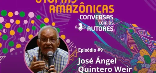 Ao navegar, o futuro é a esteira que deixamos nas águas: no nono episódio de Utopias Amazônicas, José Ángel Quintero Weir propõe a fazertopia e o sentir-pensar do povo Añuu para adiar o colapso e reconstruir a relação com a Terra. Arte: Fabrício Vinhas/Amazônia Latitude.