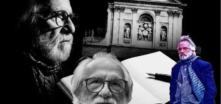 Arquivo pessoal de João de Jesus Paes Loureiro em Paris, 1983, e registros de Marcos Colón em Belém, décadas e cidades diferentes, atravessadas pelo mesmo poeta.
