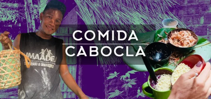Comida Cabocla: a mandiocultura, o artesanato tradicional e a partilha dos sabores amazônicos entrelaçados no Ponto de Cultura Quintal Ancestral, em Araí. Arte: Fabrício Vinhas/Amazônia Latitude.