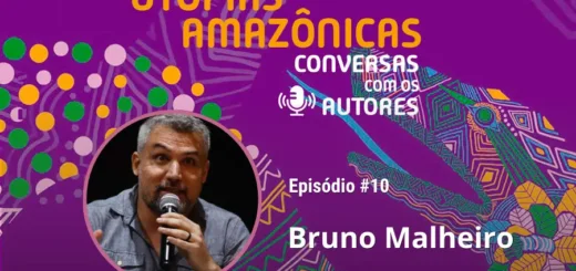 A Amazônia não é o "não-lugar" do futuro, mas o presente ancestral que regula o planeta. No episódio #10, conversamos com Bruno Malheiro sobre o avesso da utopia e o combate ao geometabolismo da destruição. Arte: Fabrício Vinhas/Amazônia Latitude.