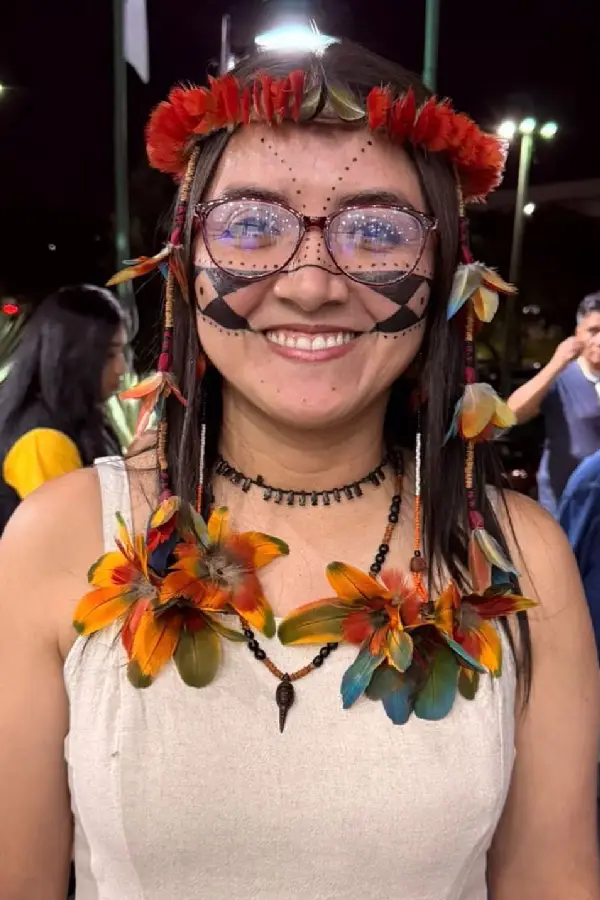 Danielle Munduruku, diretora do Instituto Intercultural de Educação, Saúde e Território do Rio Negro (IEST/UFAM): "Sem memória, a gente entra em estado de coma, coma colonial". Foto: Acervo pessoal.